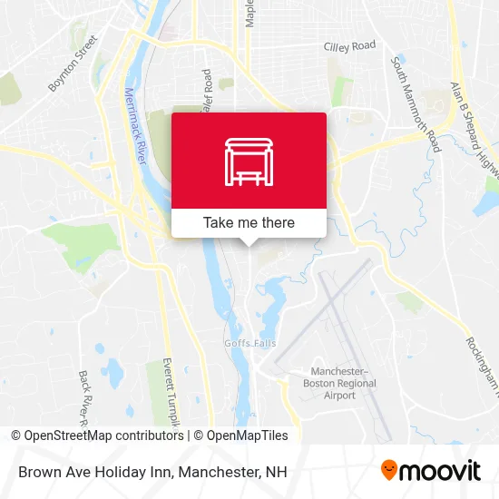 Brown Ave Holiday Inn map