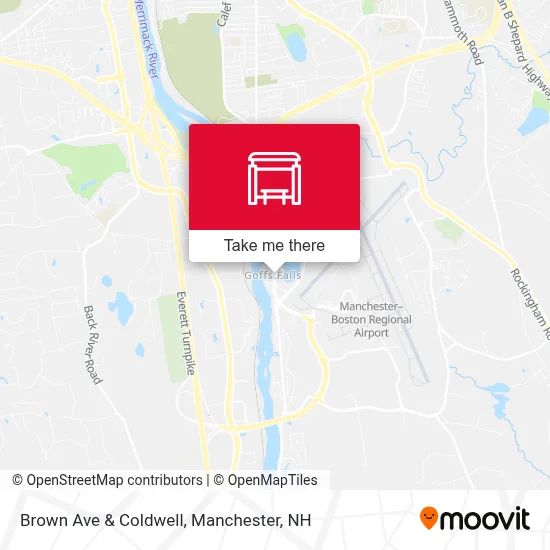 Brown Ave & Coldwell map
