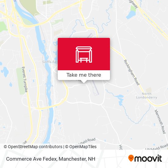 Commerce Ave  Fedex map