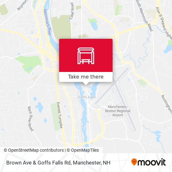 Brown Ave & Goffs Falls Rd map