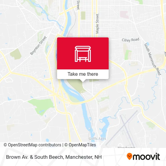 Brown Av. & South Beech map