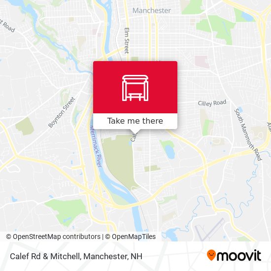 Calef Rd & Mitchell map