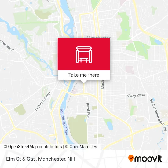 Elm St & Gas map