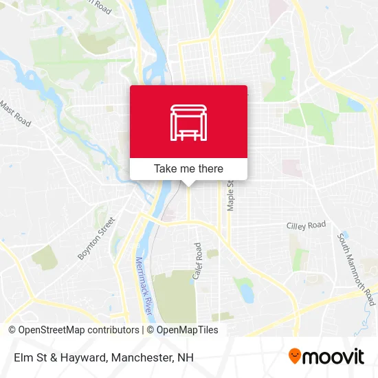 Elm St & Hayward map