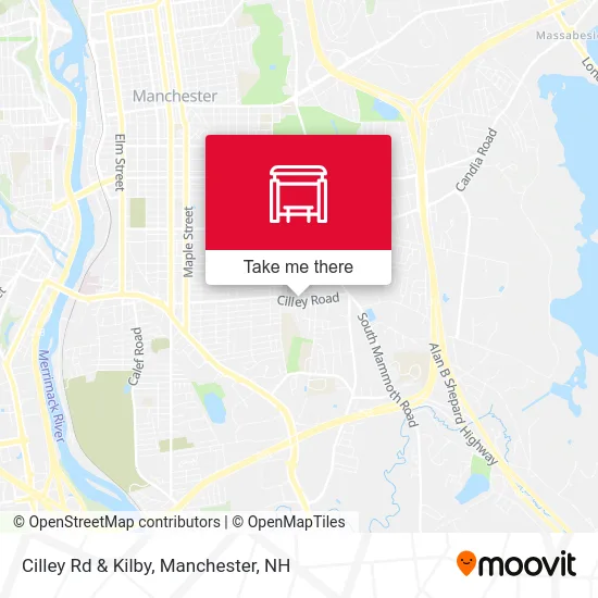 Cilley Rd & Kilby map