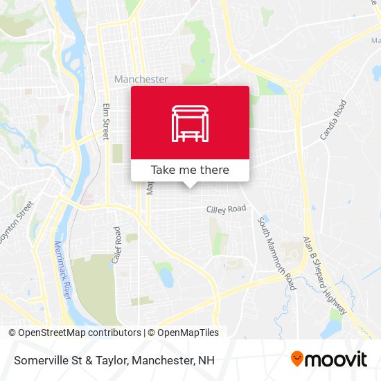 Somerville St & Taylor map