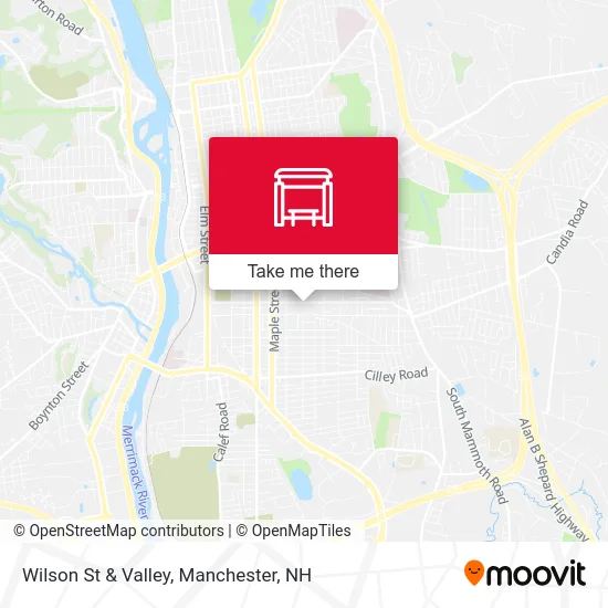 Wilson St & Valley map