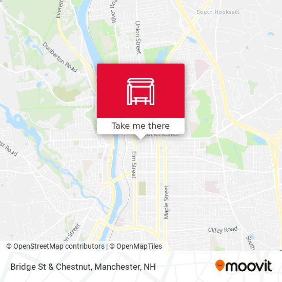 Bridge St & Chestnut map