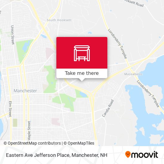 Mapa de Eastern Ave  Jefferson Place
