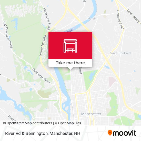 River Rd & Bennington map