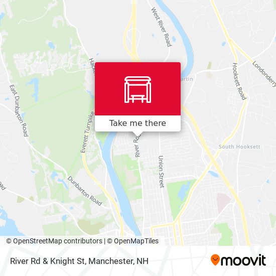 River Rd & Knight St map