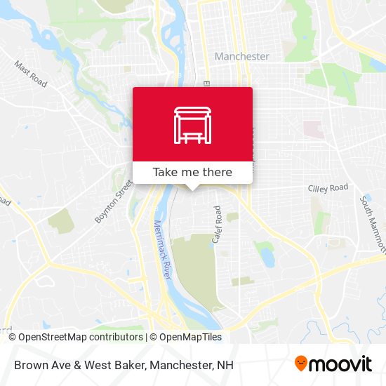 Brown Ave & West Baker map