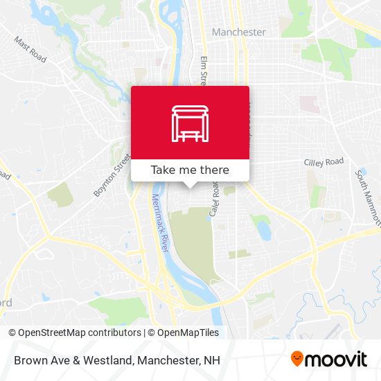 Brown Ave & Westland map