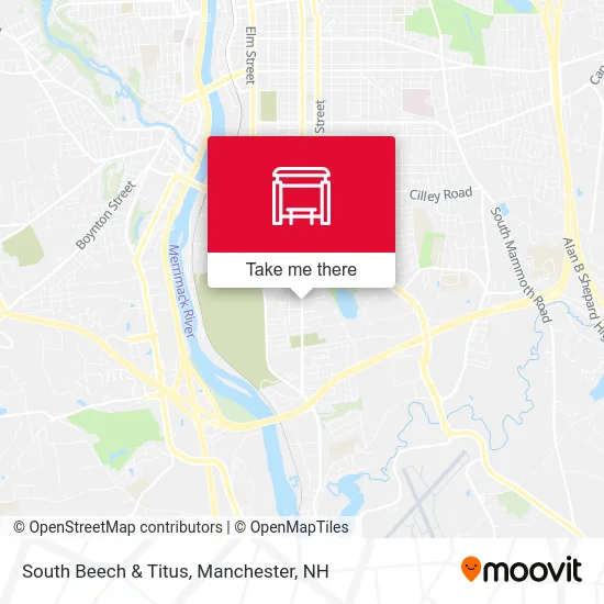 South Beech & Titus map