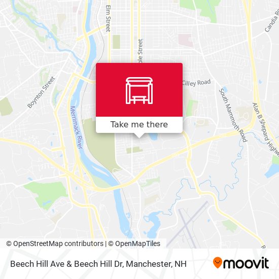 Mapa de Beech Hill Ave & Beech Hill Dr