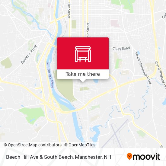 Beech Hill Ave & South Beech map