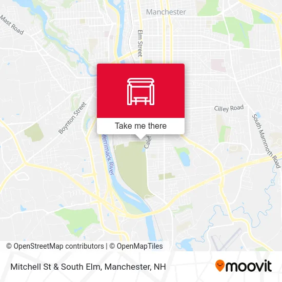 Mitchell St & South Elm map