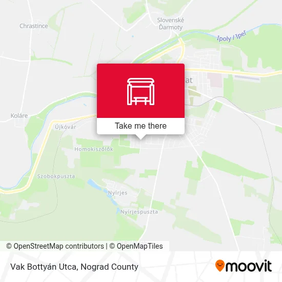 Vak Bottyán Utca map