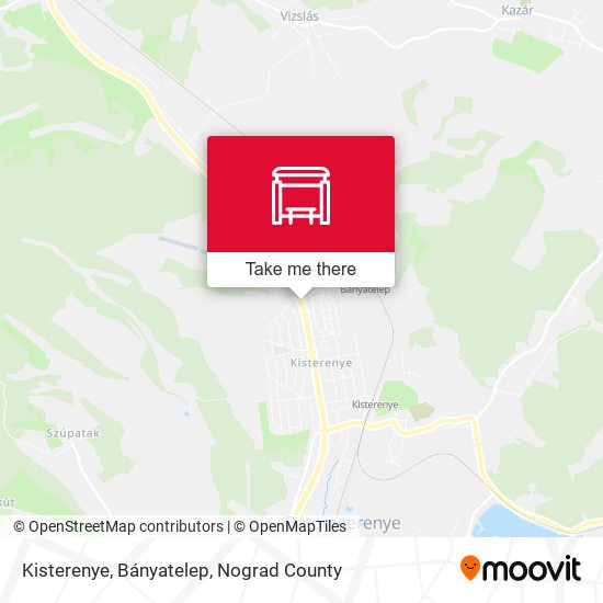 Kisterenye, Bányatelep map