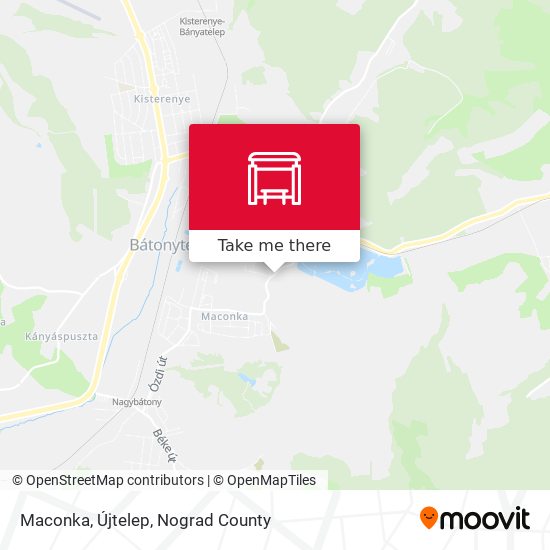 Maconka, Újtelep map