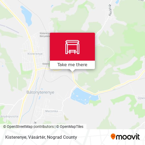 Kisterenye, Vásártér map