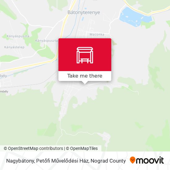 Nagybátony, Petőfi Művelődési Ház map