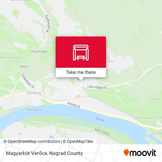 Magyarkút-Verőce map