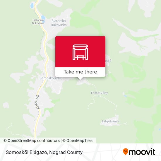 Somoskői Elágazó map