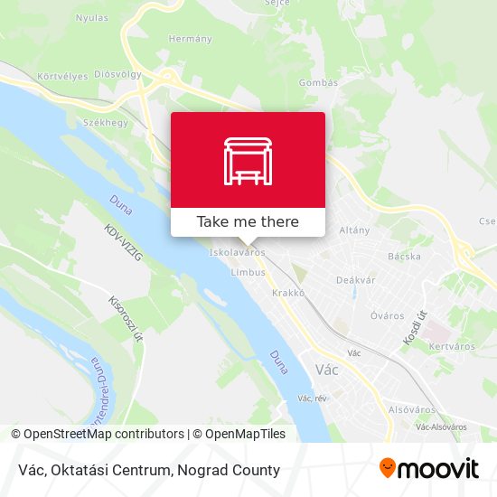Vác, Oktatási Centrum map