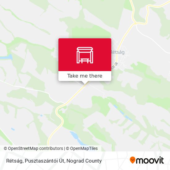 Rétság, Pusztaszántói Út map