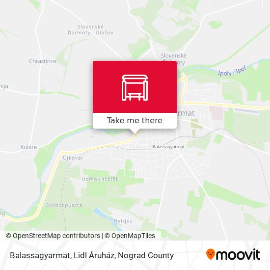 Balassagyarmat, Lidl Áruház map