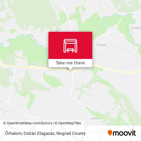 Őrhalom, Csitári Elágazás map