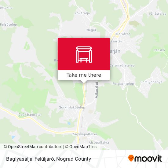 Baglyasalja, Felüljáró map