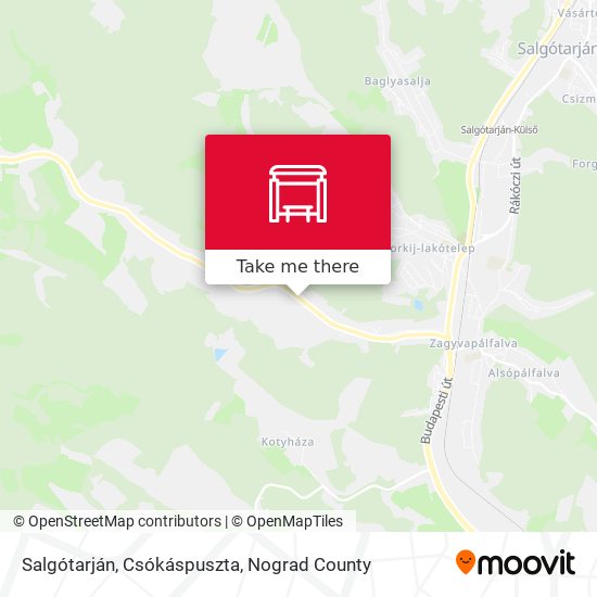 Salgótarján, Csókáspuszta map