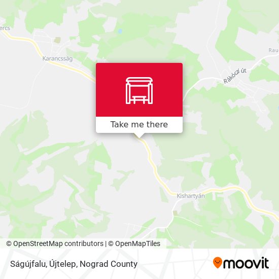Ságújfalu, Újtelep map