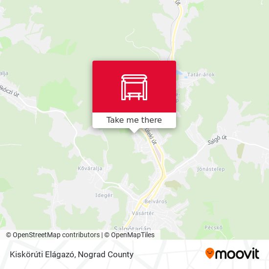 Kiskörúti Elágazó map