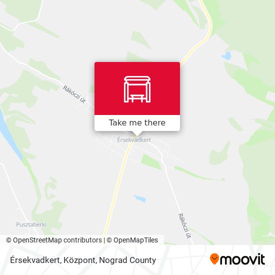 Érsekvadkert, Központ map