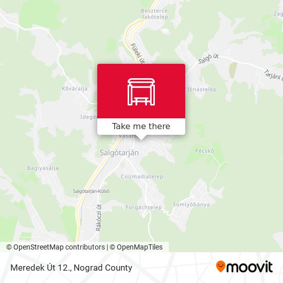 Meredek Út 12. map
