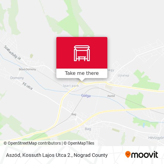 Aszód, Kossuth Lajos Utca 2. map