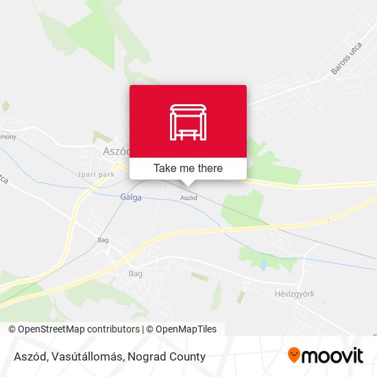 Aszód, Vasútállomás map