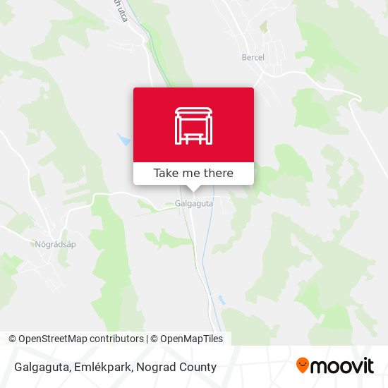 Galgaguta, Emlékpark map