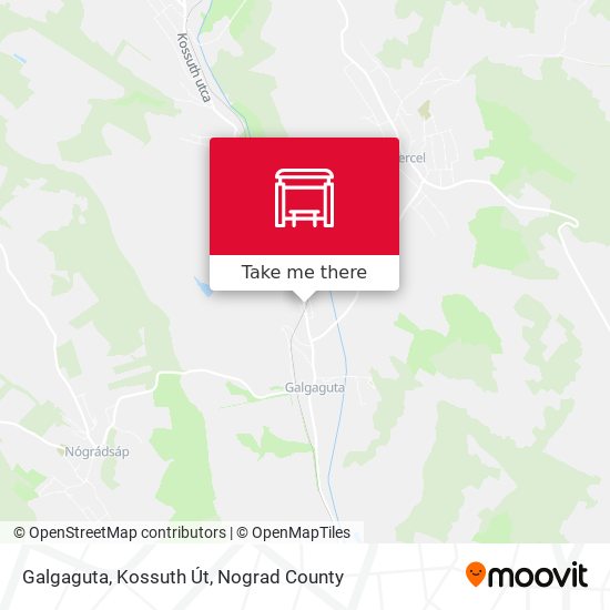 Galgaguta, Kossuth Út map