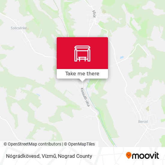 Nógrádkövesd, Vízmű map