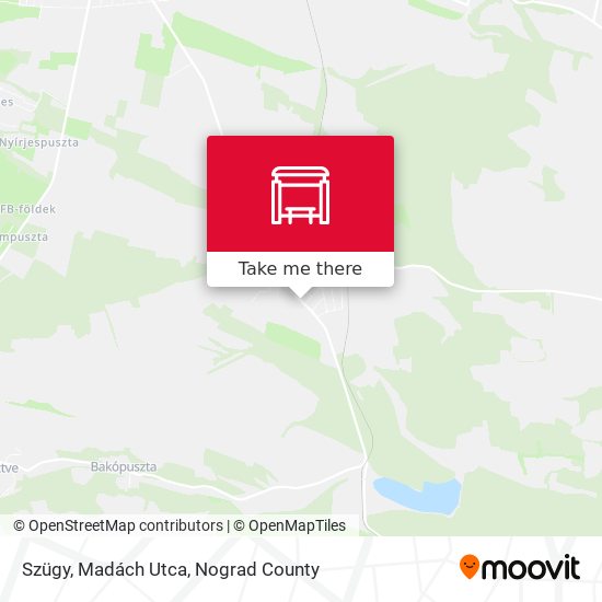 Szügy, Madách Utca map