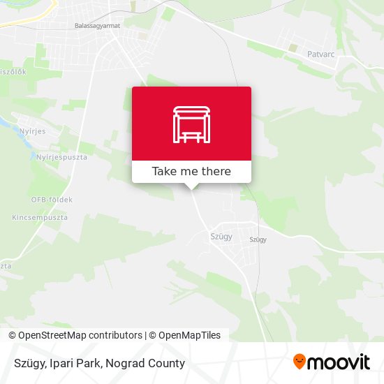 Szügy, Ipari Park map