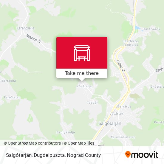 Salgótarján, Dugdelpuszta map