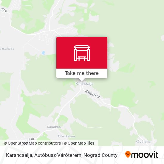 Karancsalja, Autóbusz-Váróterem map