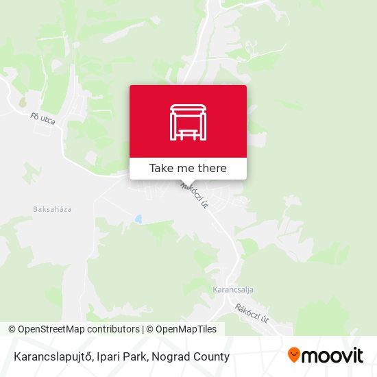 Karancslapujtő, Ipari Park map