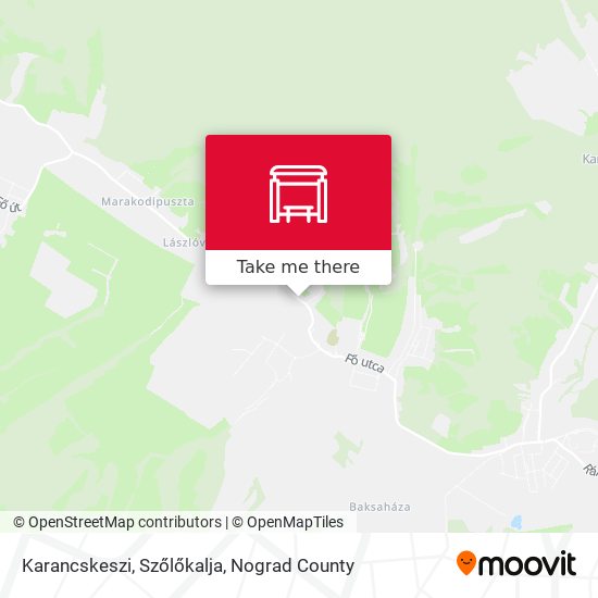 Karancskeszi, Szőlőkalja map