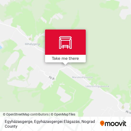 Egyházasgerge, Egyházasgergei Elágazás map